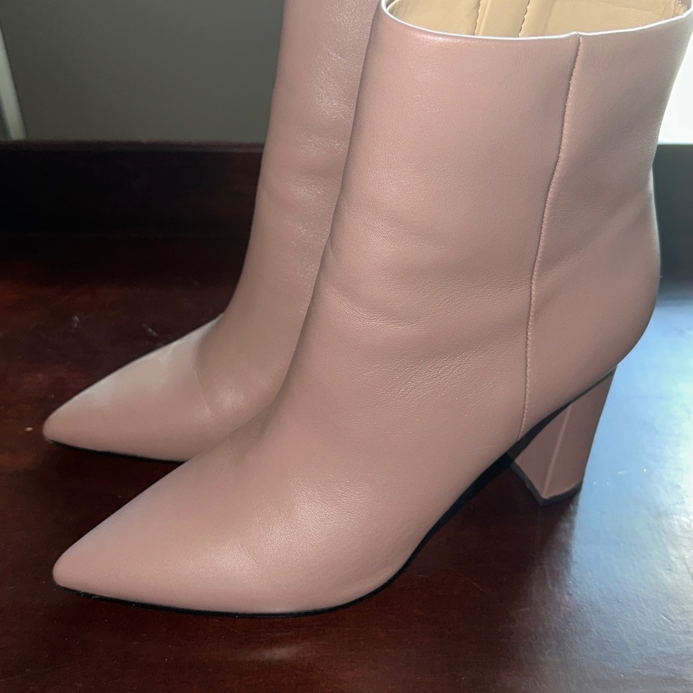 Marc Fisher LTD Cream Leather Boots
